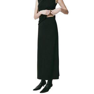 RUE SOPHIE Alizé Modal Knit Skirt Black $148 NWT Small
